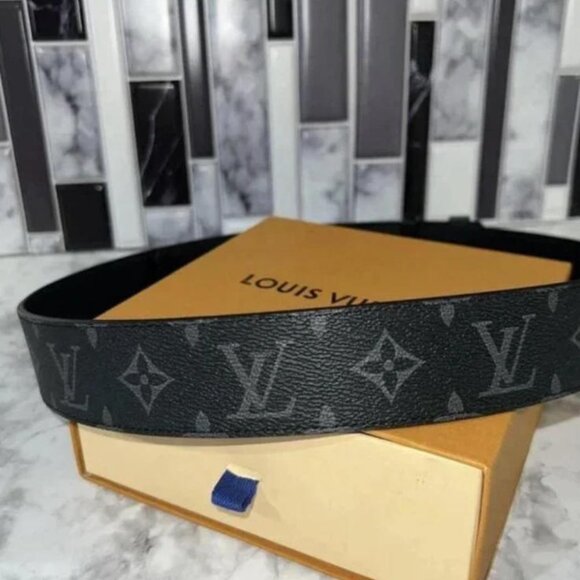 Louis Vuitton LV initialed belt -Black size:90 - Picture 3 of 4